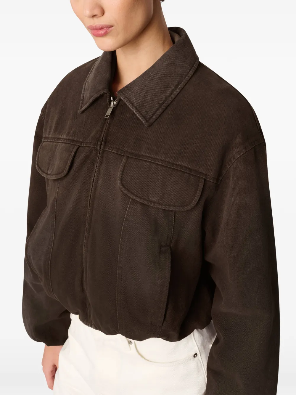 Axel Arigato Aerie jack met rits Bruin