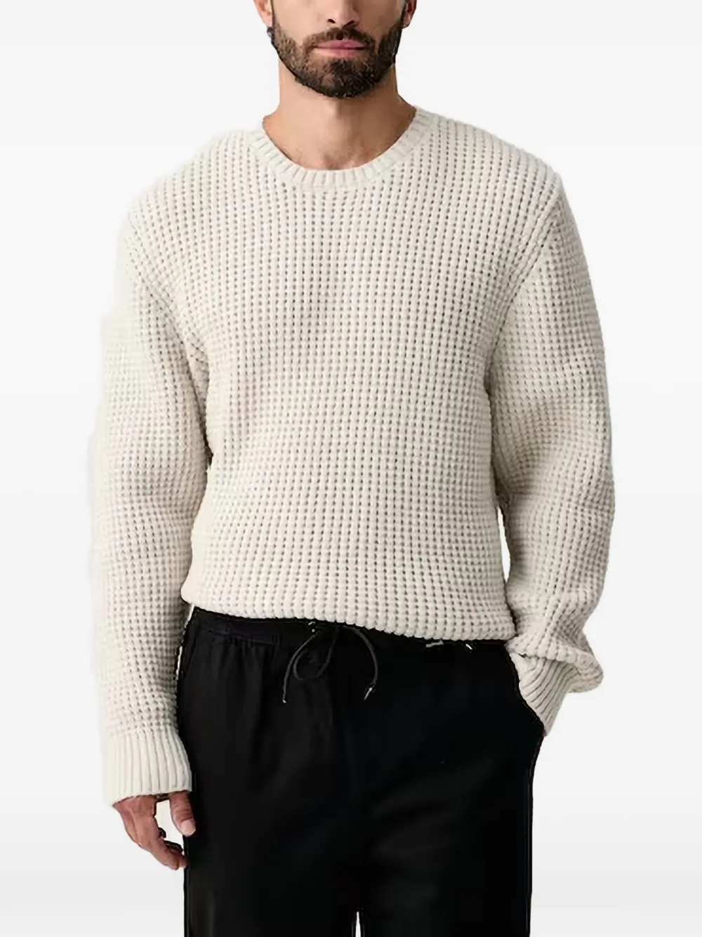 Hurley waffle-knit crew-neck sweater - Tons neutres Hurley waffle-knit crew-neck sweater - Tons neutres