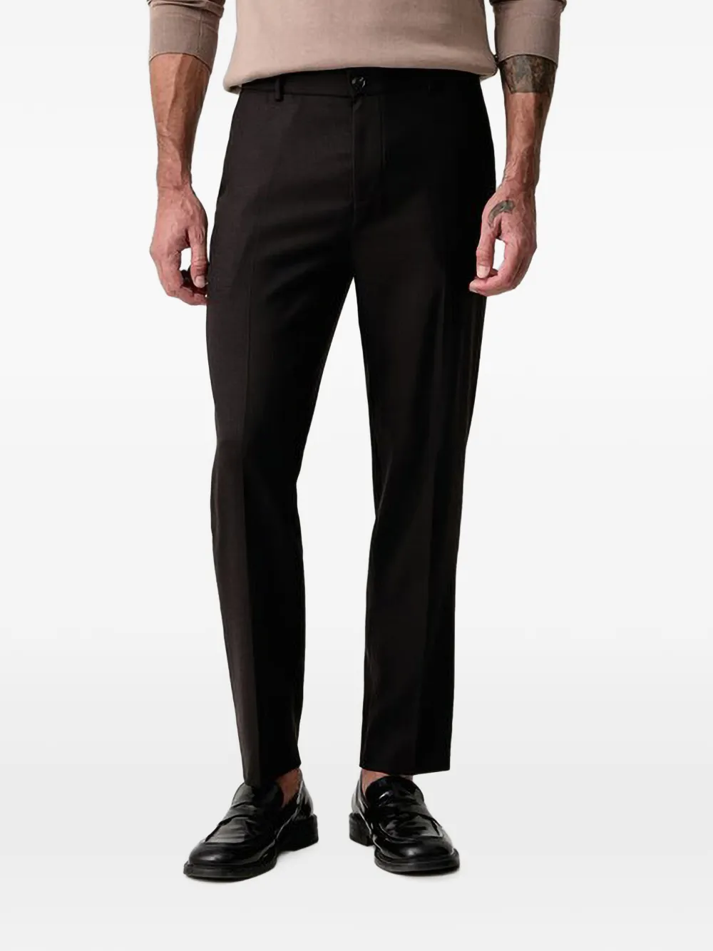 Joop! pressed-crease straight-leg trousers - Marron Joop! pressed-crease straight-leg trousers - Marron