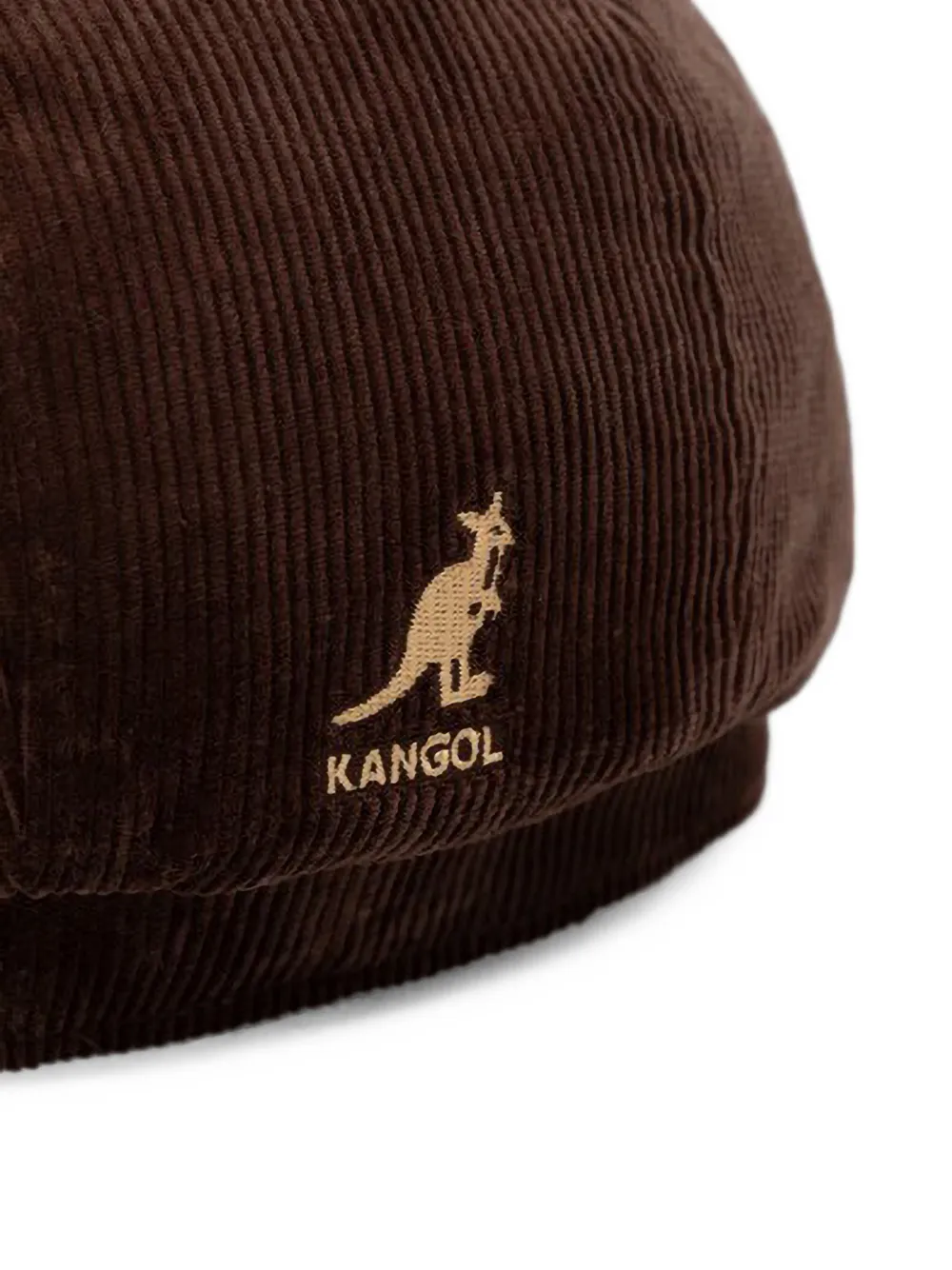 Kangol Cord Hawker platte pet Bruin