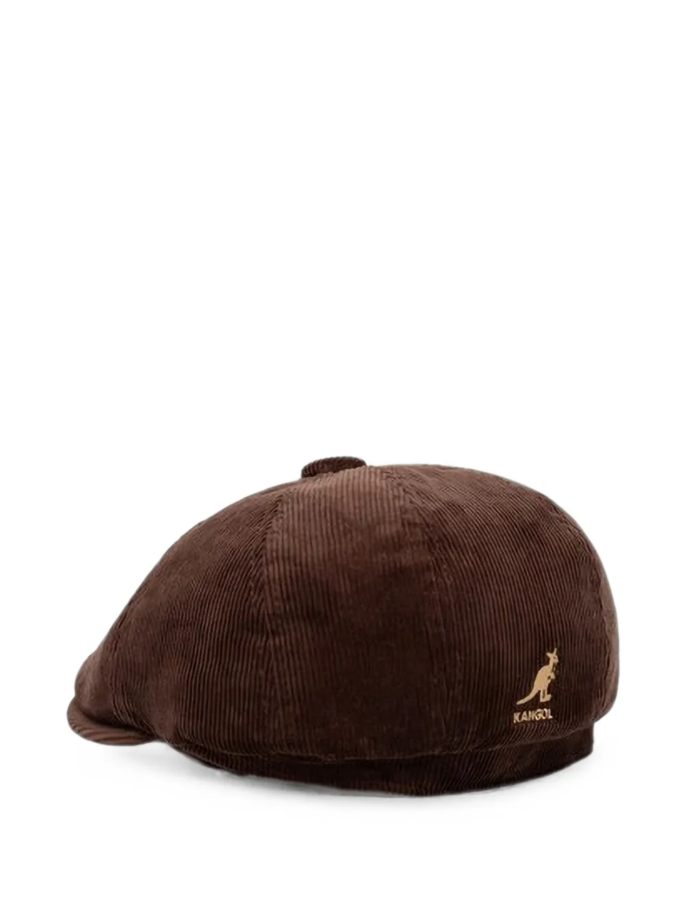 Kangol Cord Hawker platte pet Bruin