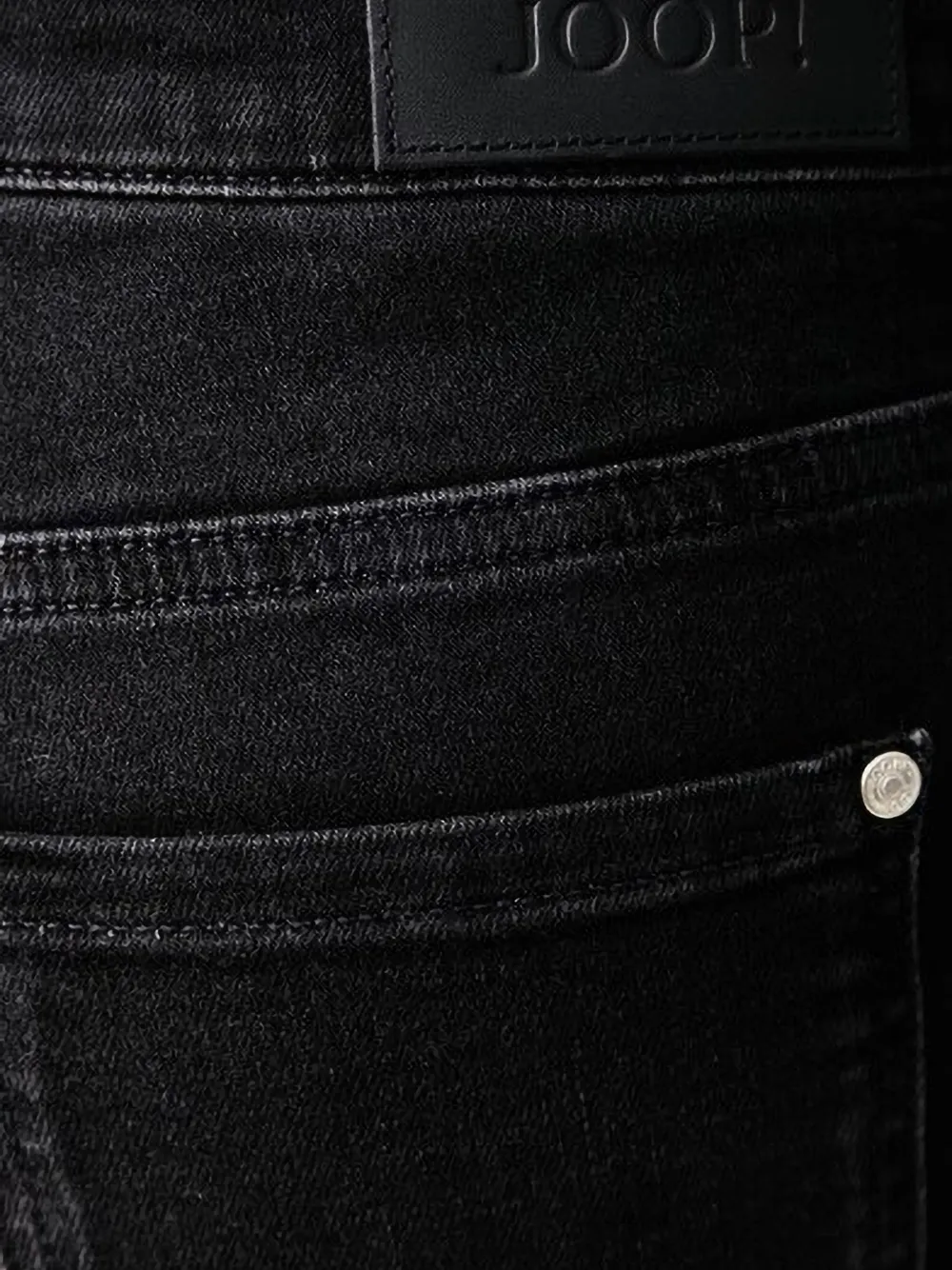 Joop! logo-patch bootcut jeans Grijs