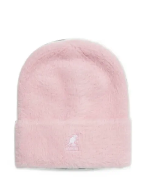 Kangol logo-embroidered faux-fur beanie hat