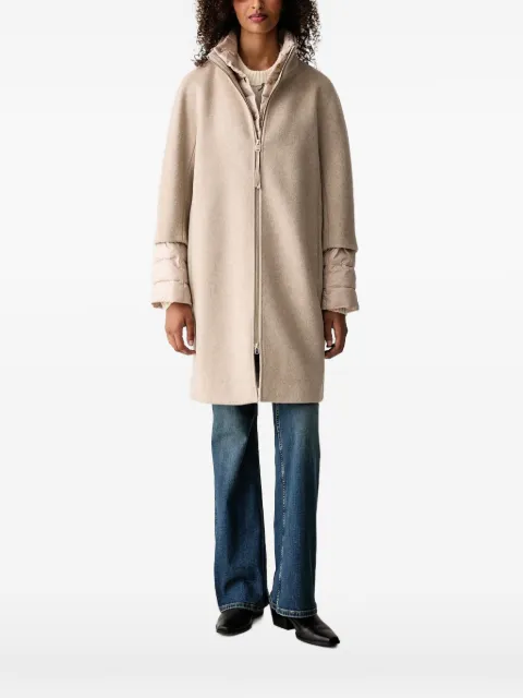 Joop! layered zip-up coat