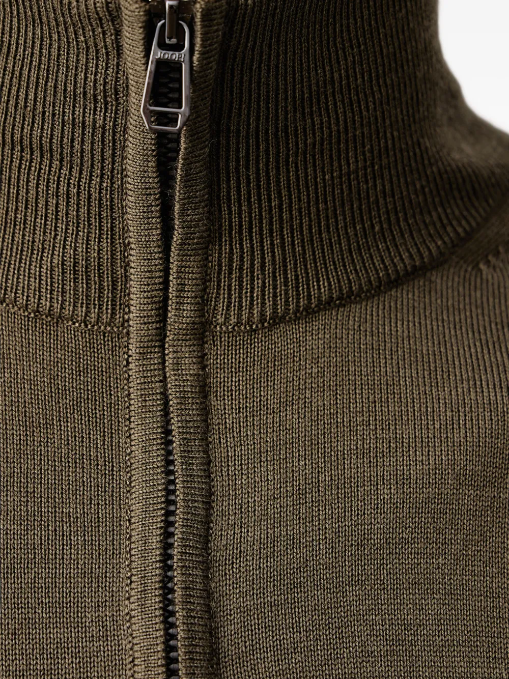 Joop! quarter-zip knitted sweater Groen