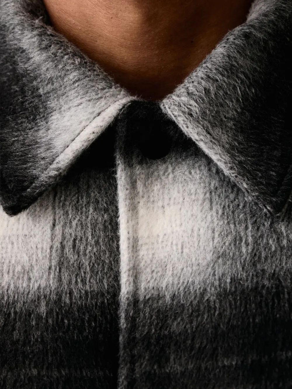Les Deux check-pattern bomber jacket Zwart