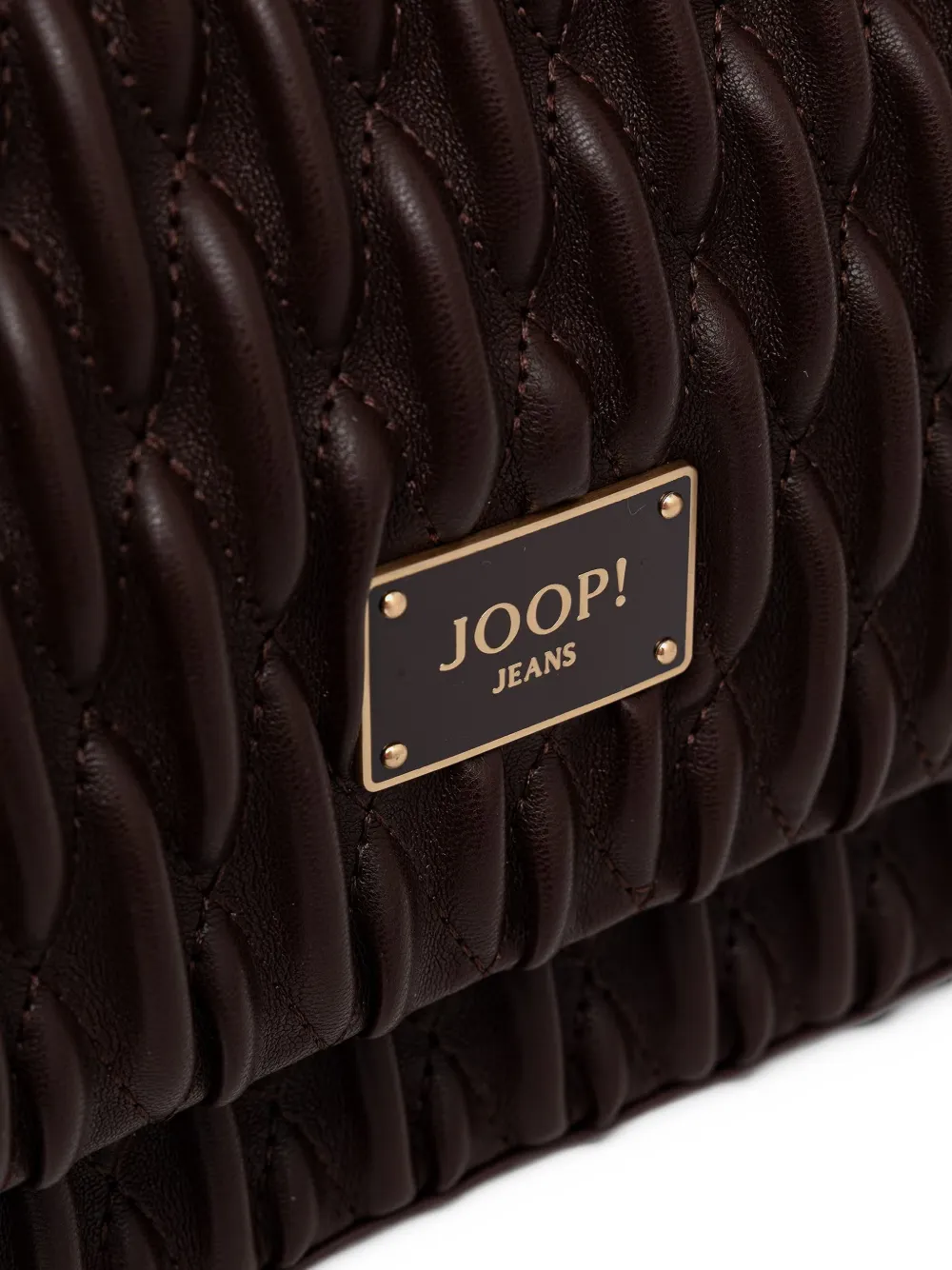 Joop! Ruga Emma gewatteerde schoudertas Bruin