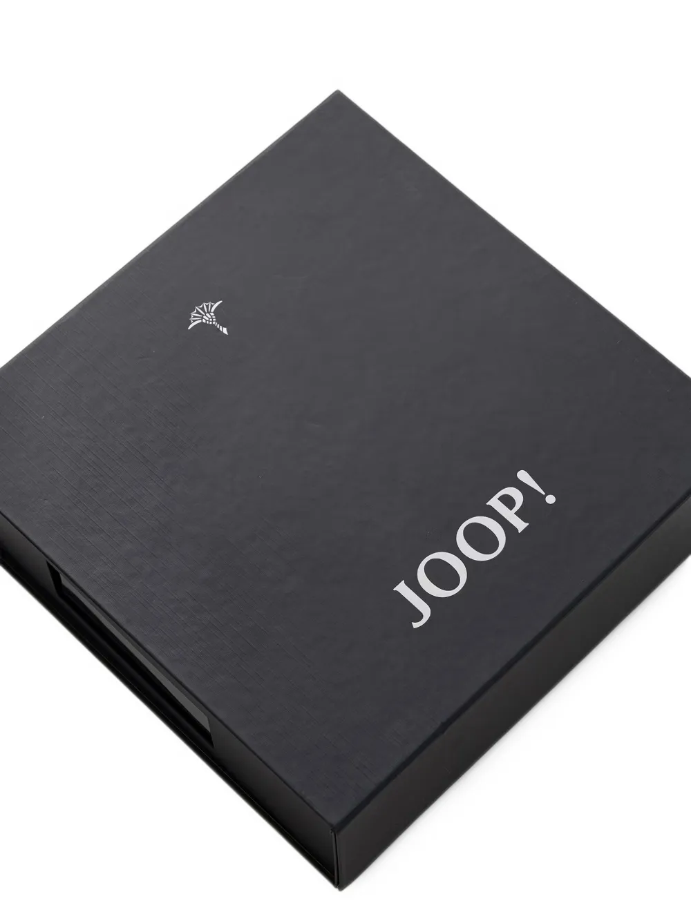 Joop! Ribgebreide muts en sjaal met logo-plakkaat Zwart