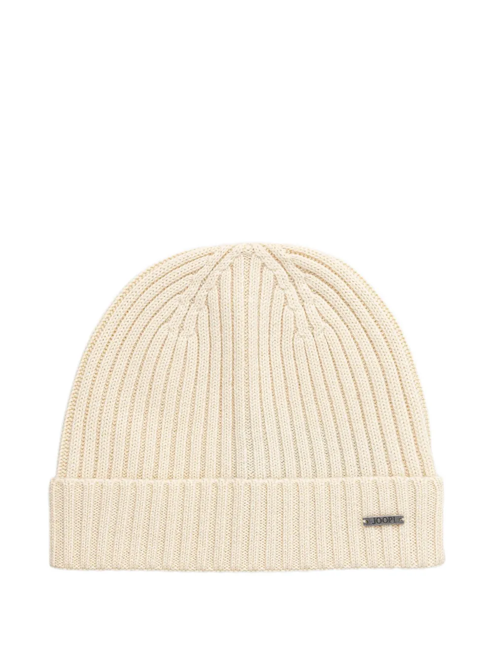 Joop! Francis ribgebreide muts Beige