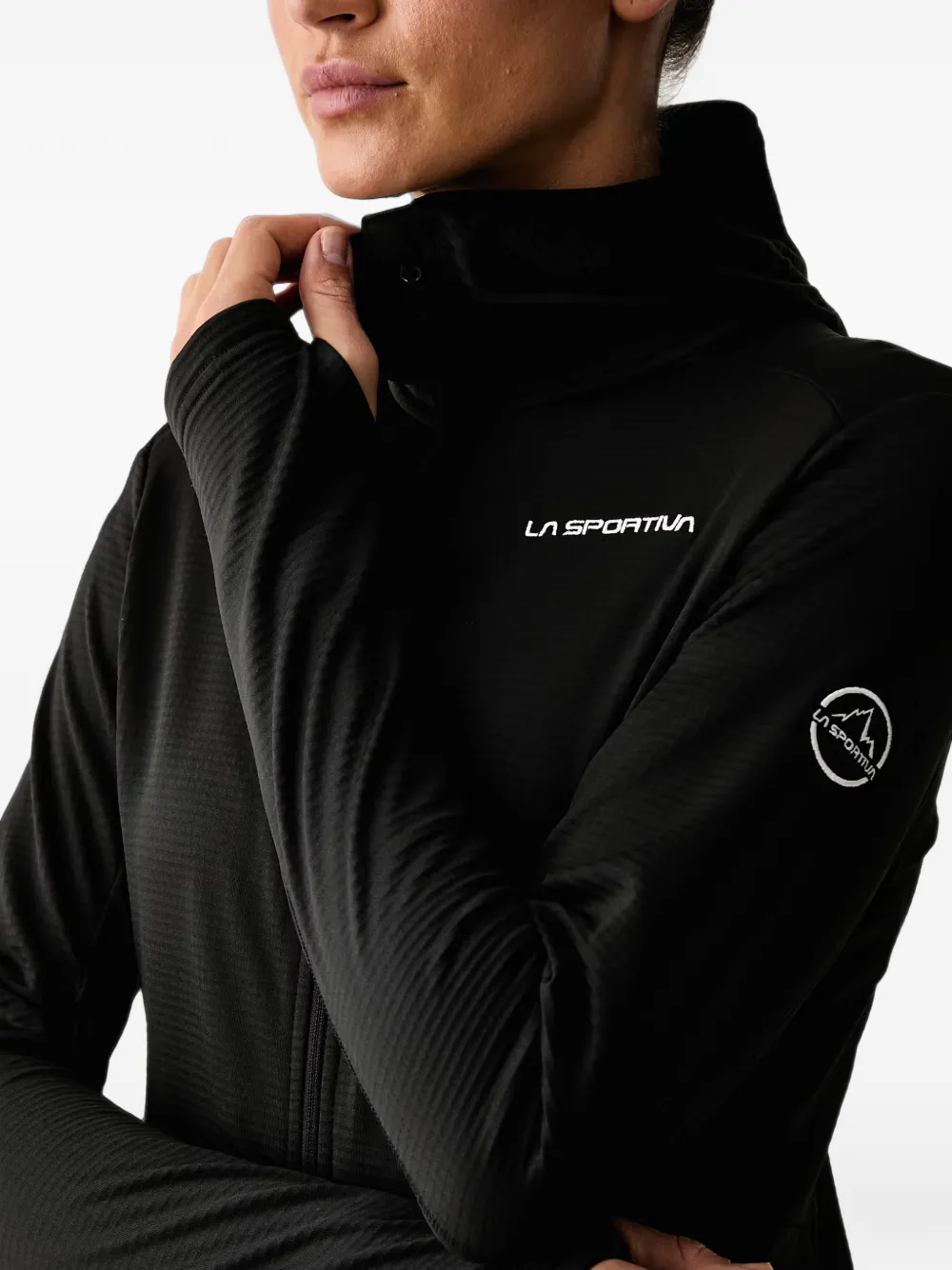 La Sportiva Chill logo-print zip-up hoodie Zwart