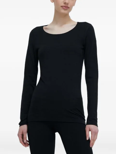 icebreaker 200 Oasis scoop-neck embroidered-logo base layer