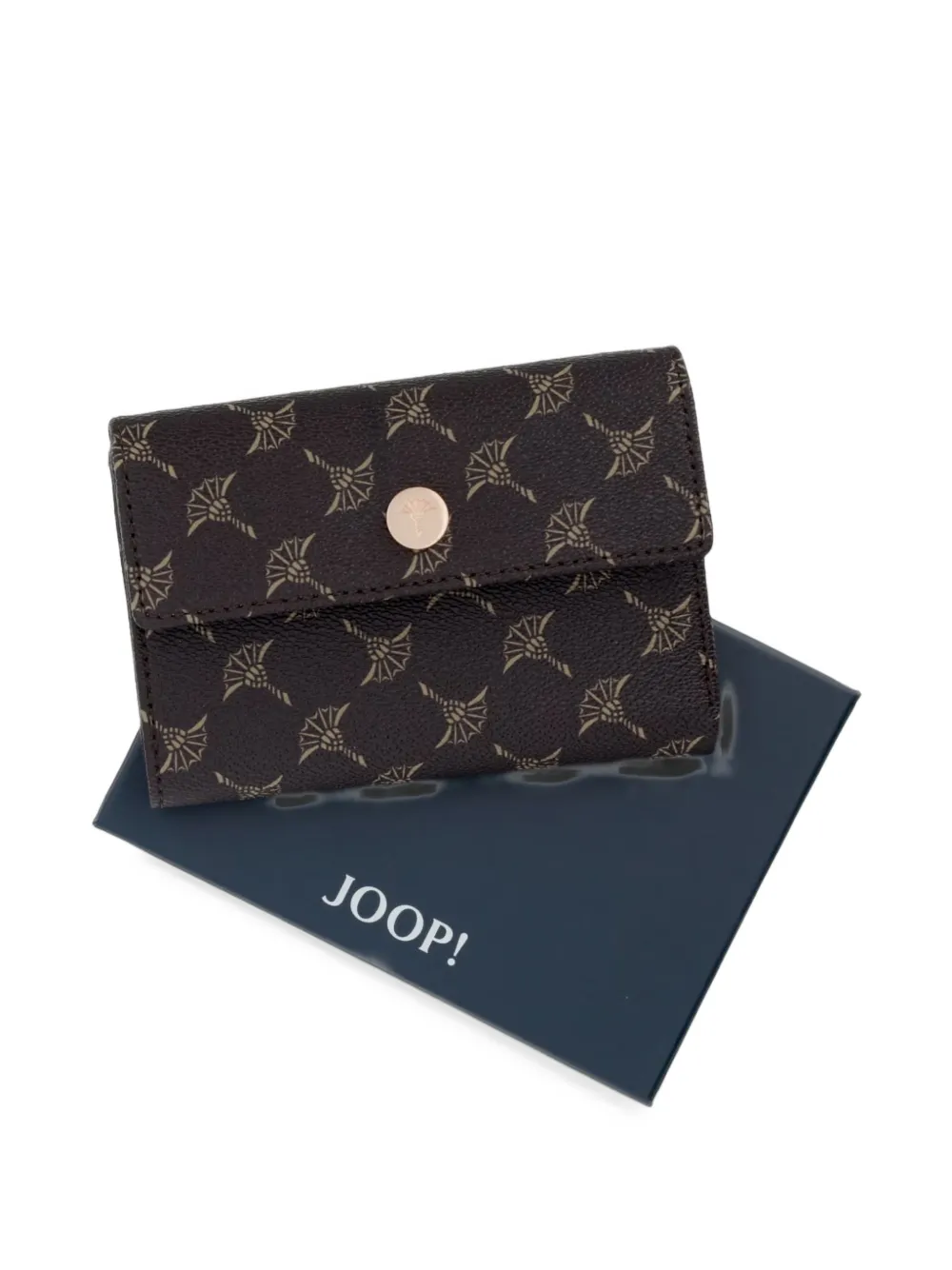 Joop! Cortina Cosma portemonnee met korenbloemen-print Bruin