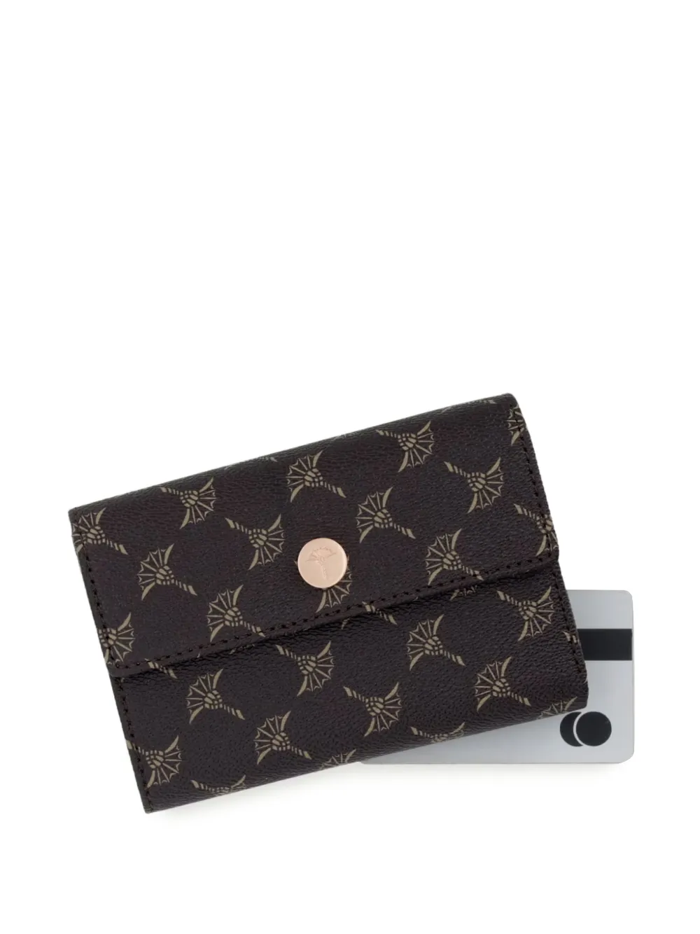Joop! Cortina Cosma portemonnee met korenbloemen-print Bruin