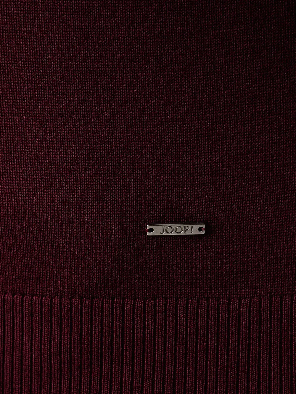 Joop! logo-plaque crew-neck sweater Rood