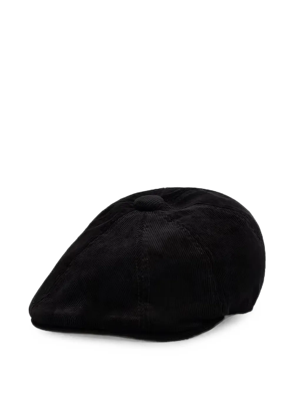 Kangol Ribfluwelen platte pet Zwart