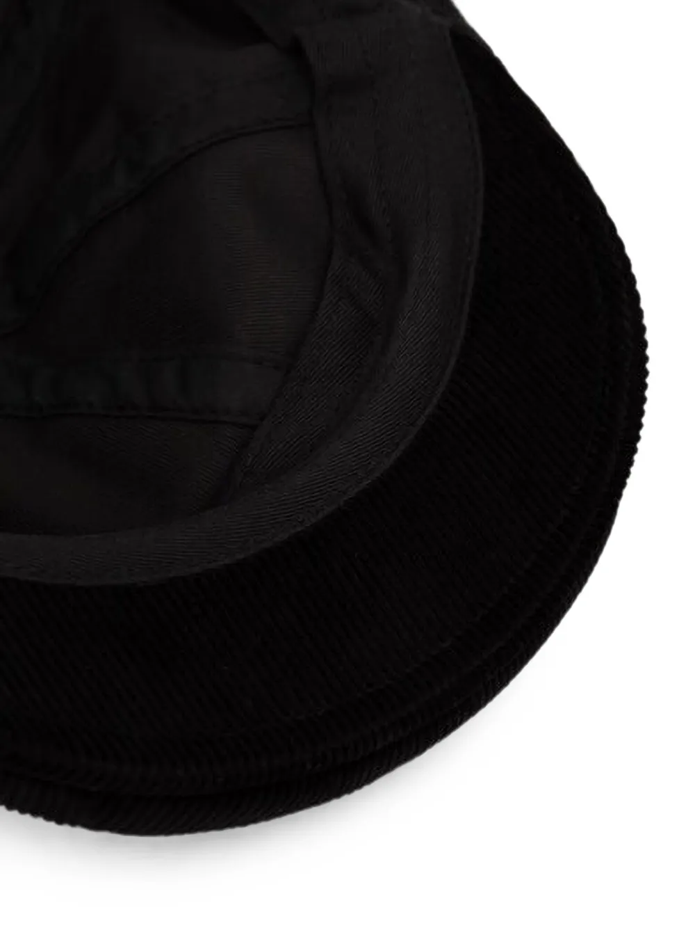 Kangol Ribfluwelen platte pet Zwart