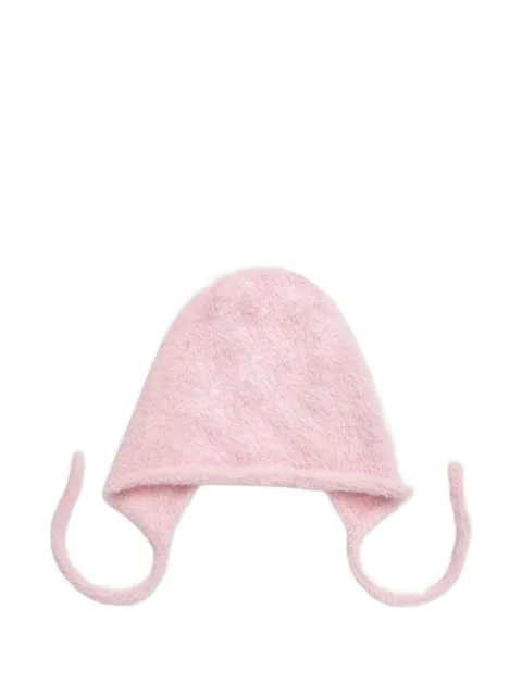 Kangol gorro con acabado de pelo y cierre de lazo