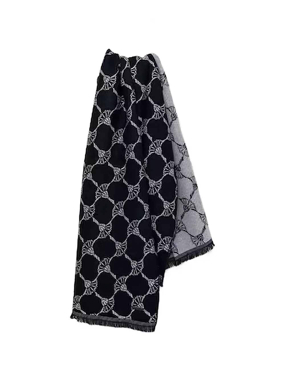 Joop! Sjaal met korenbloem-patroon Blauw