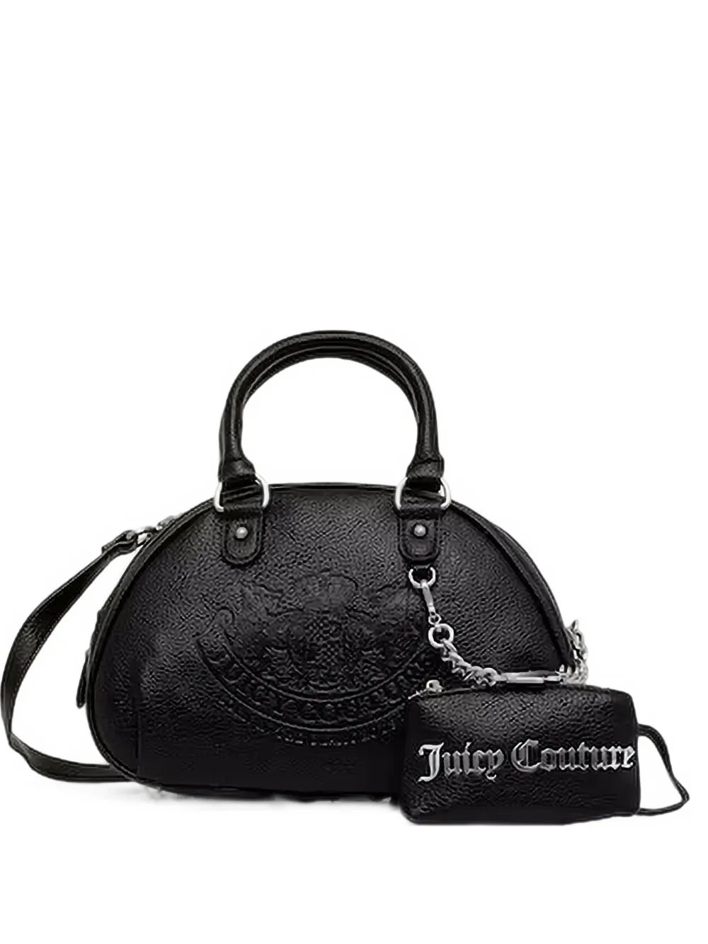 Juicy Couture Logo-embossed Crossbody Bag In Black