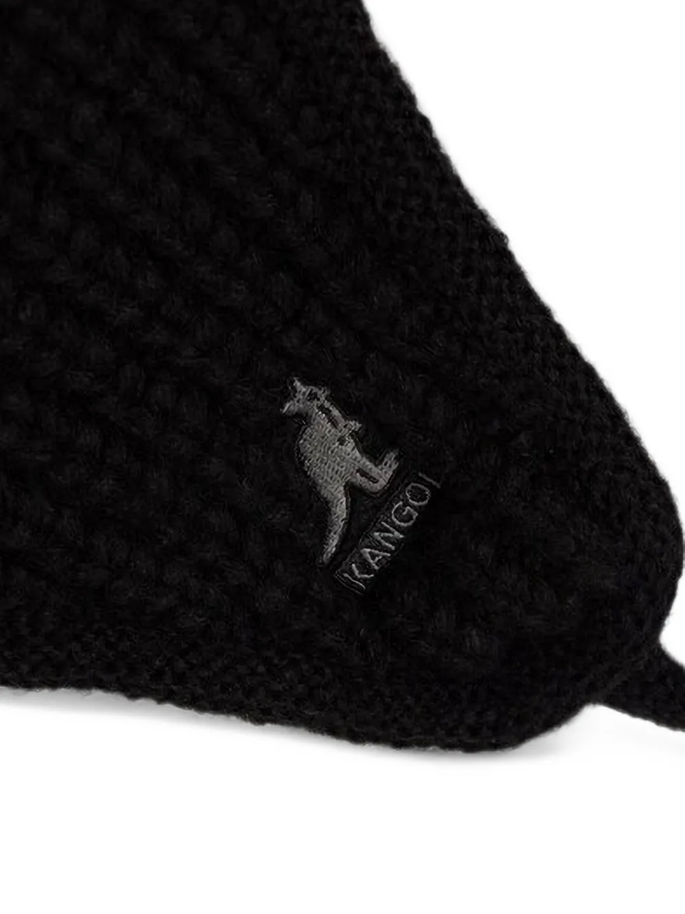 Kangol Trapper ribgebreide muts Zwart