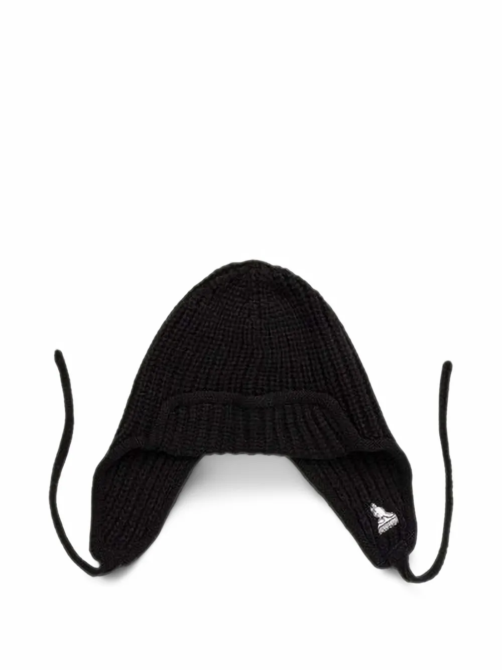 Kangol Trapper ribbed-knit bonnet - Noir Kangol Trapper ribbed-knit bonnet - Noir