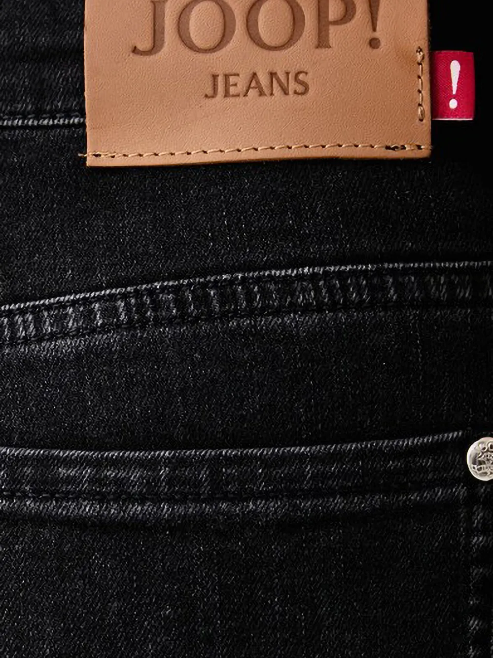 Joop! Maren jeans met vervaagd effect en vijf zakken Zwart