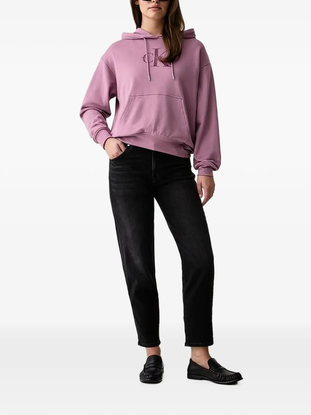 Joop! Maren jeans met vervaagd effect en vijf zakken Zwart