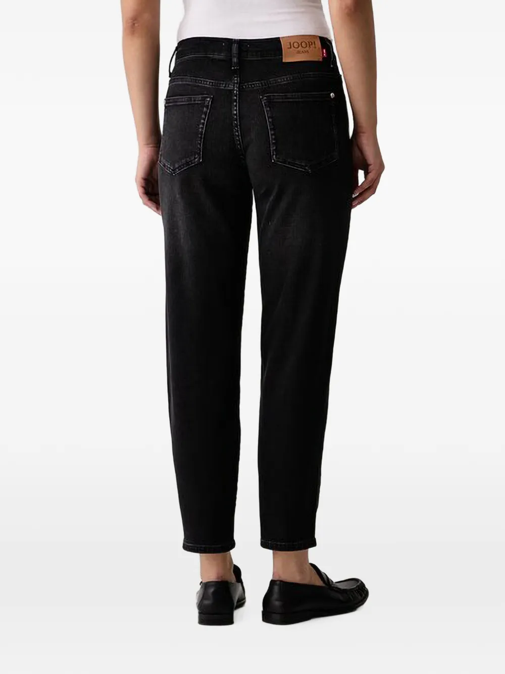 Joop! Maren jeans met vervaagd effect en vijf zakken Zwart