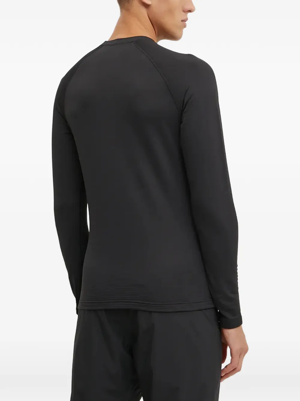 JACK WOLFSKIN Infinite Warm raglan-sleeve logo-print base layer Zwart