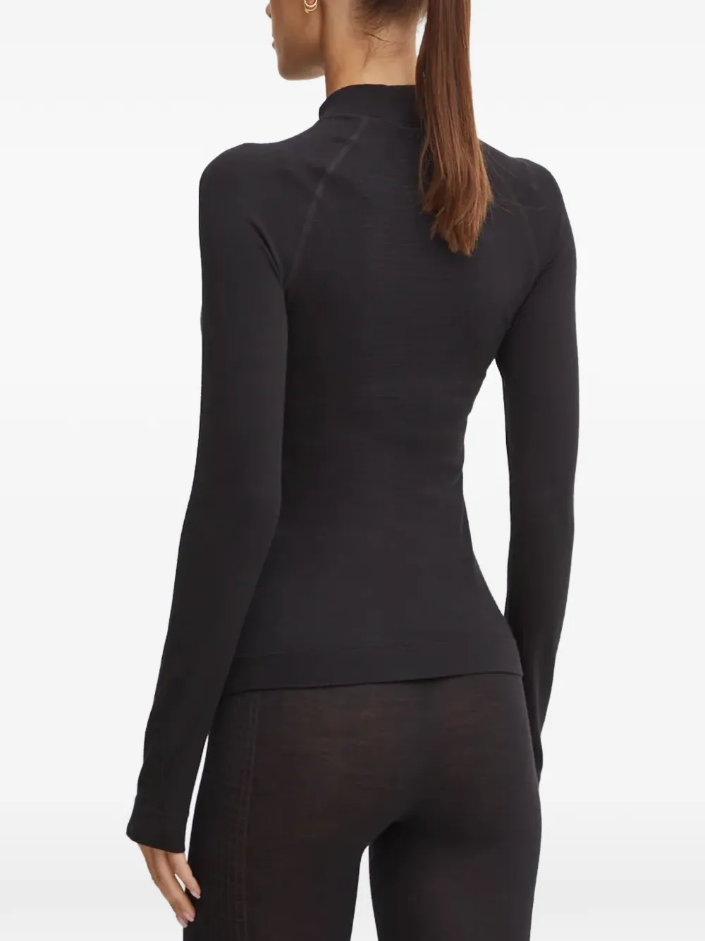 Haglöfs Latnja raglan-sleeve high-neck top Zwart