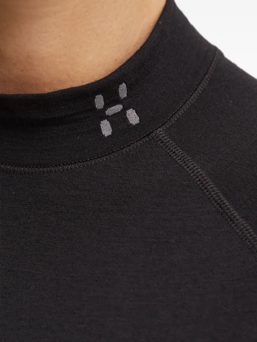 Haglöfs Latnja raglan-sleeve high-neck top Zwart