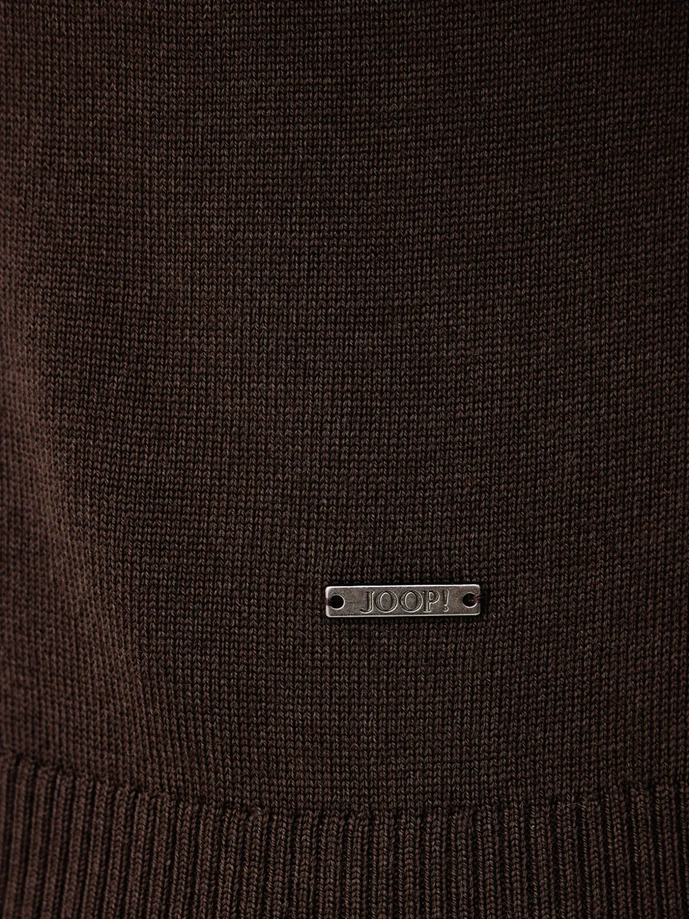 Joop! crew-neck ribbed-knit wool sweater Bruin