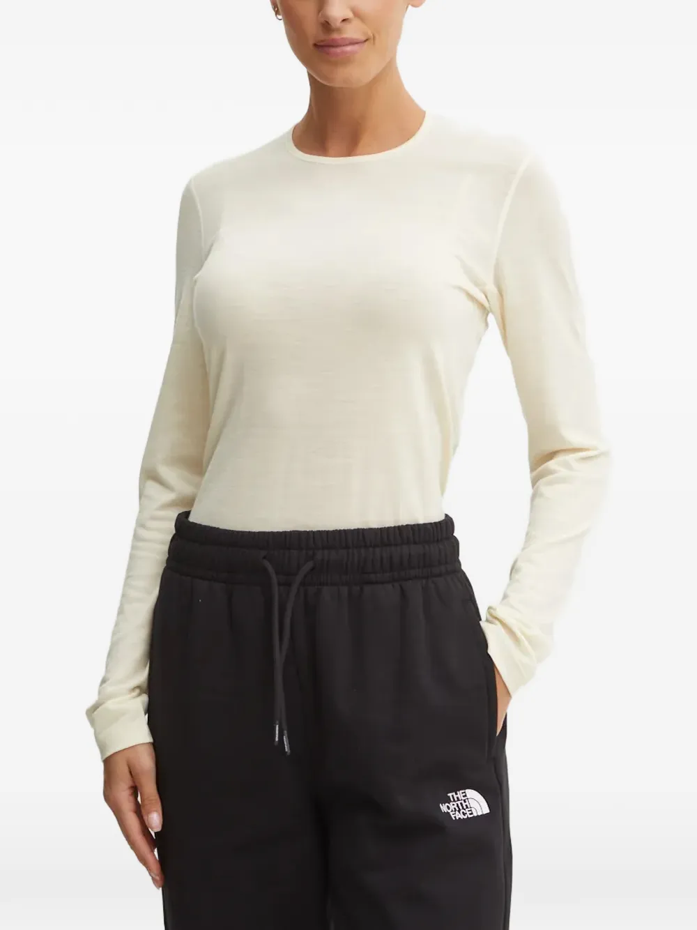 icebreaker 200 Oasis long-sleeve crew-neck base layer - Nude