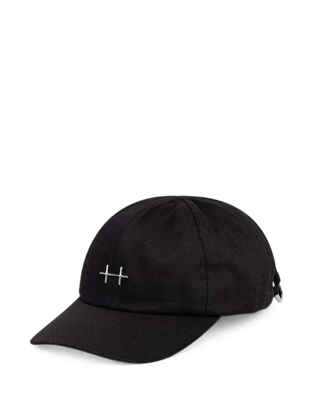 HELIOT EMIL casquette de baseball Hertz à plaque logo et anneau - Noir HELIOT EMIL casquette de baseball Hertz à plaque logo et anneau - Noir