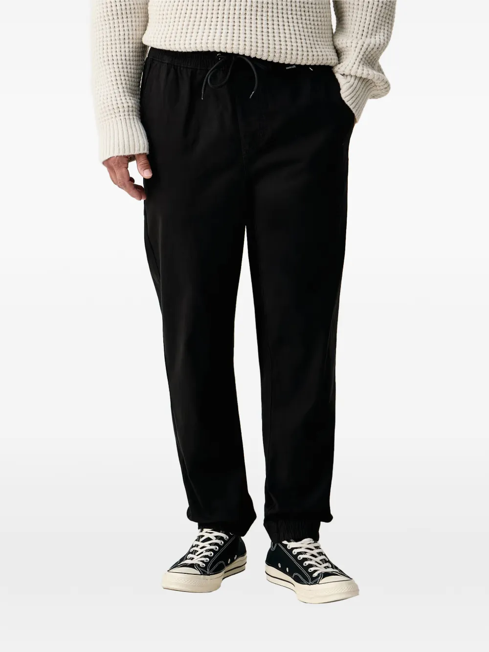 Hurley drawstring-waistband elasticated-cuff trousers - Nero
