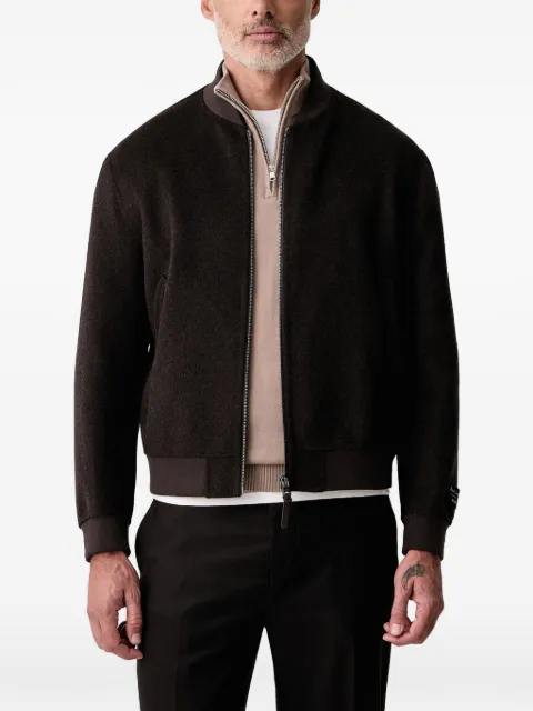Joop! logo-patch bomber jacket