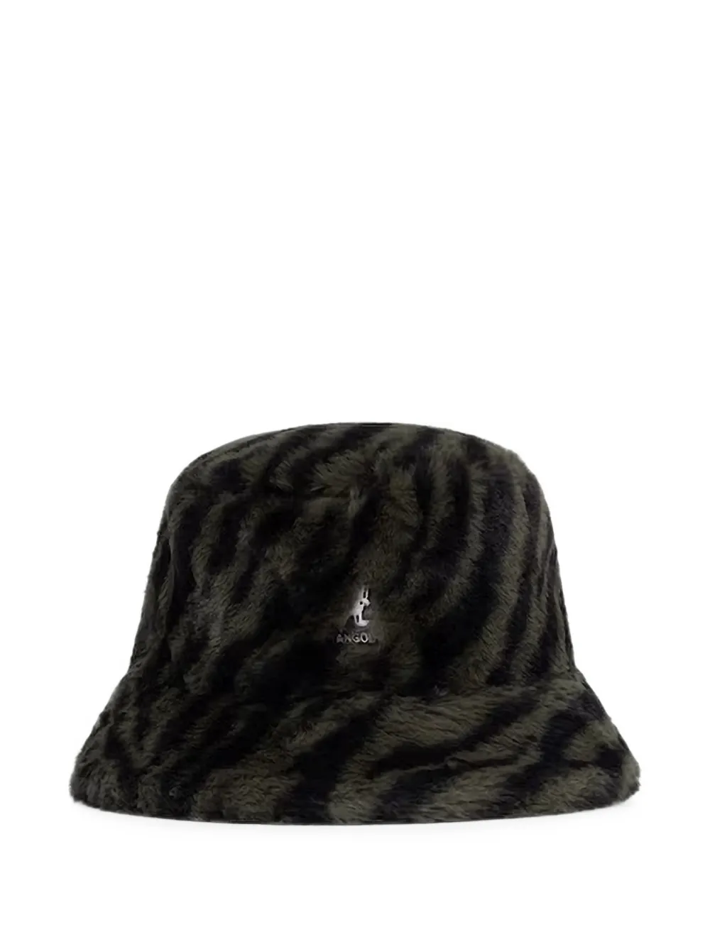Kangol tiger-print faux-fur bucket hat - Vert Kangol tiger-print faux-fur bucket hat - Vert
