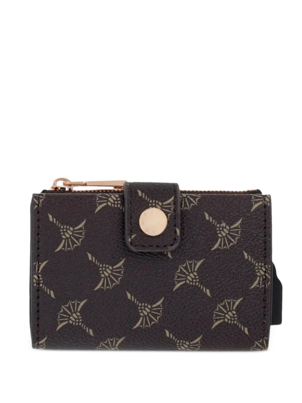 Joop! Cortina C-Four monogram-print press-stud wallet - Braun