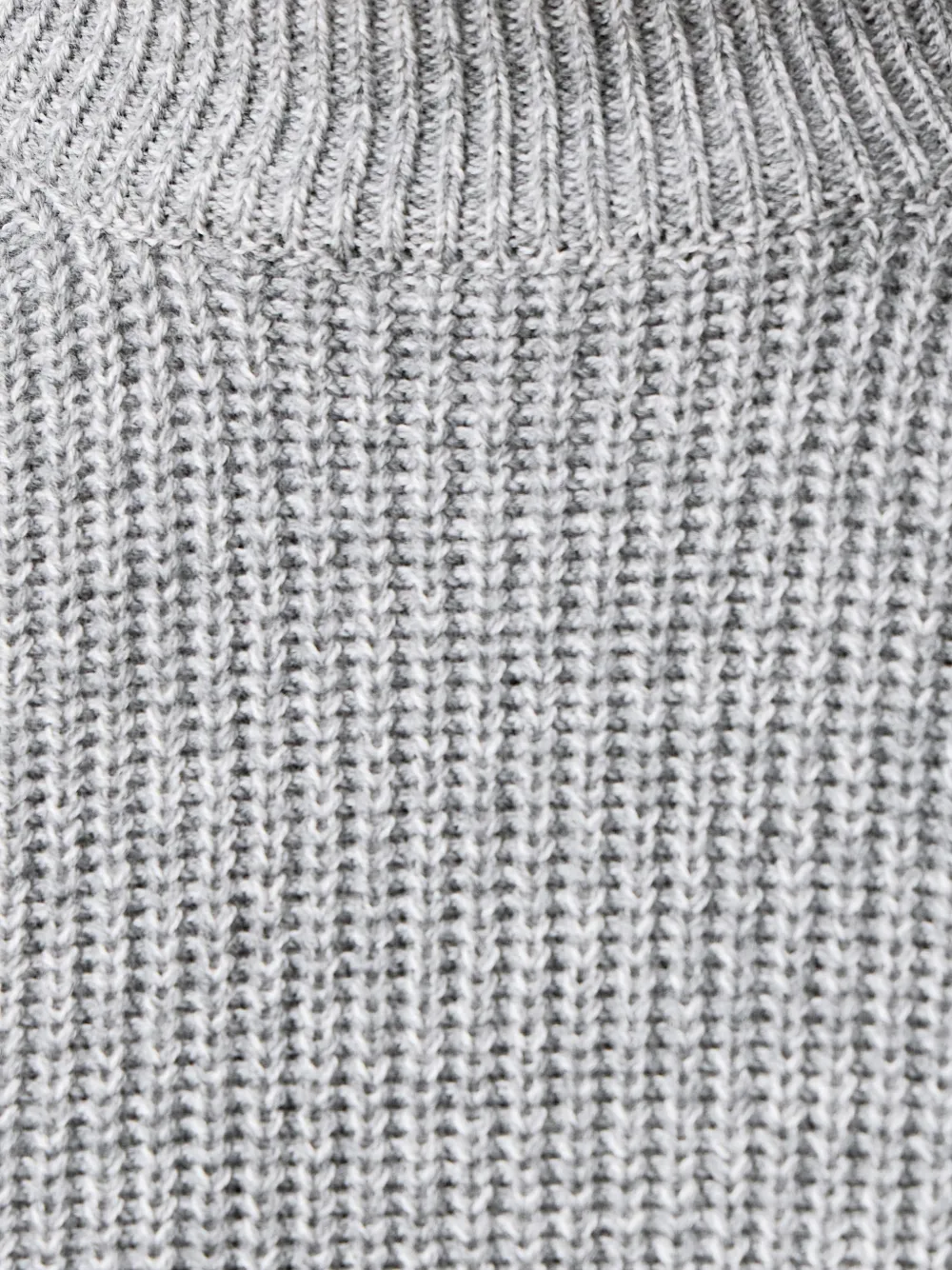 Joop! ribbed-knit mock-neck sweater Grijs
