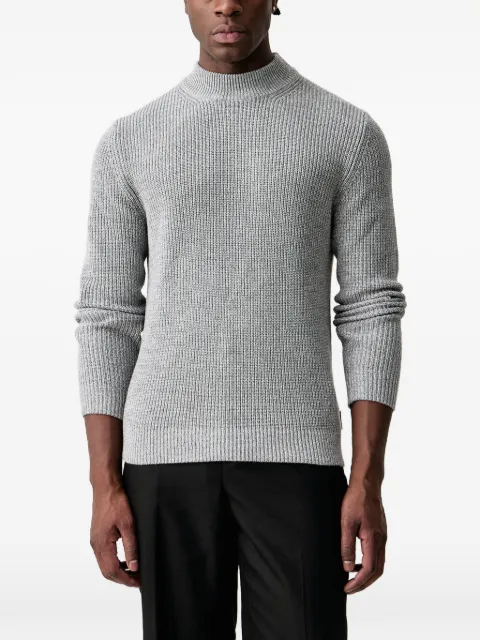Joop! ribbed-knit mock-neck sweater