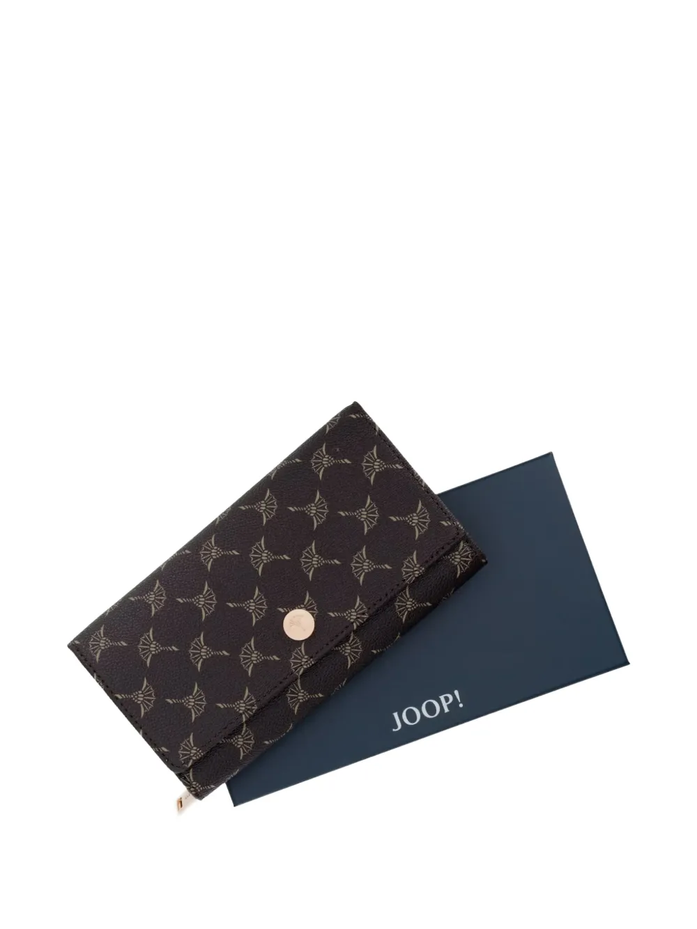 Joop! Cortina Europa portemonnee met korenbloemen-print Bruin