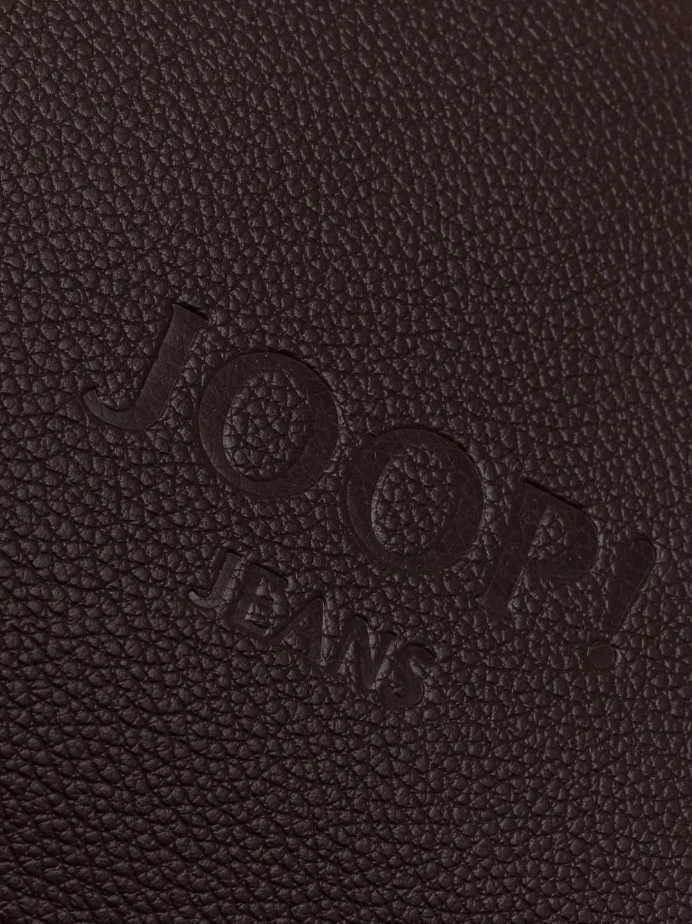 Joop! Shopper met logo-reliëf Bruin