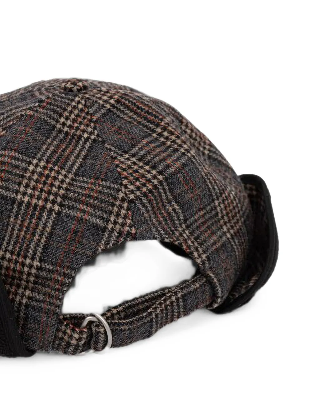 Kangol Geruite pet met oorkleppen Grijs