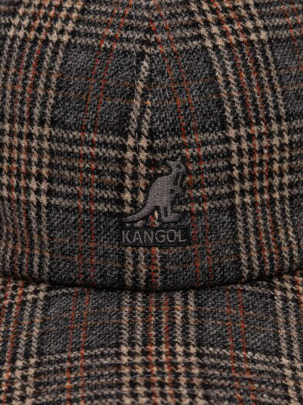 Kangol Geruite pet met oorkleppen Grijs