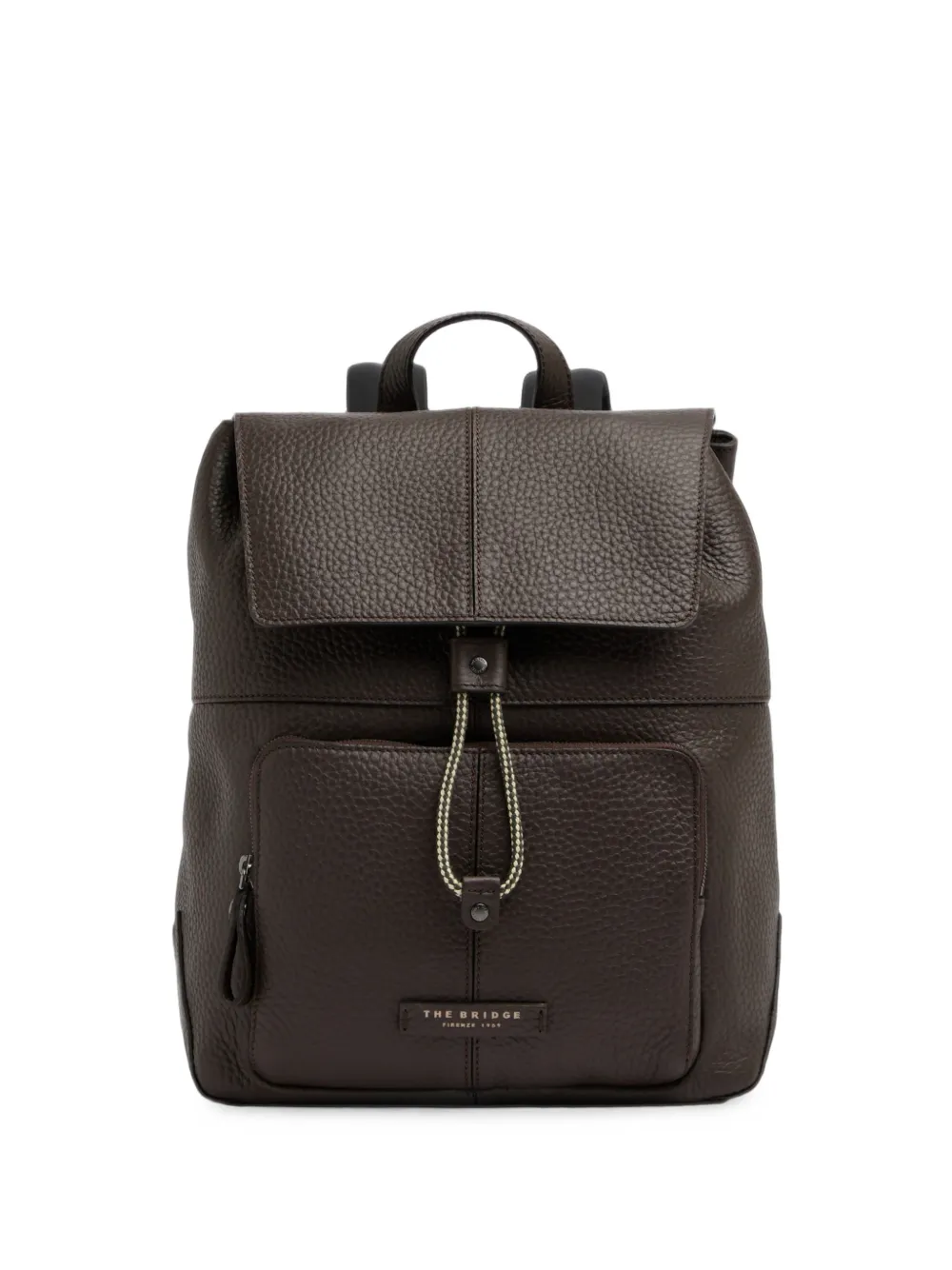 The Bridge grained leather backpack
