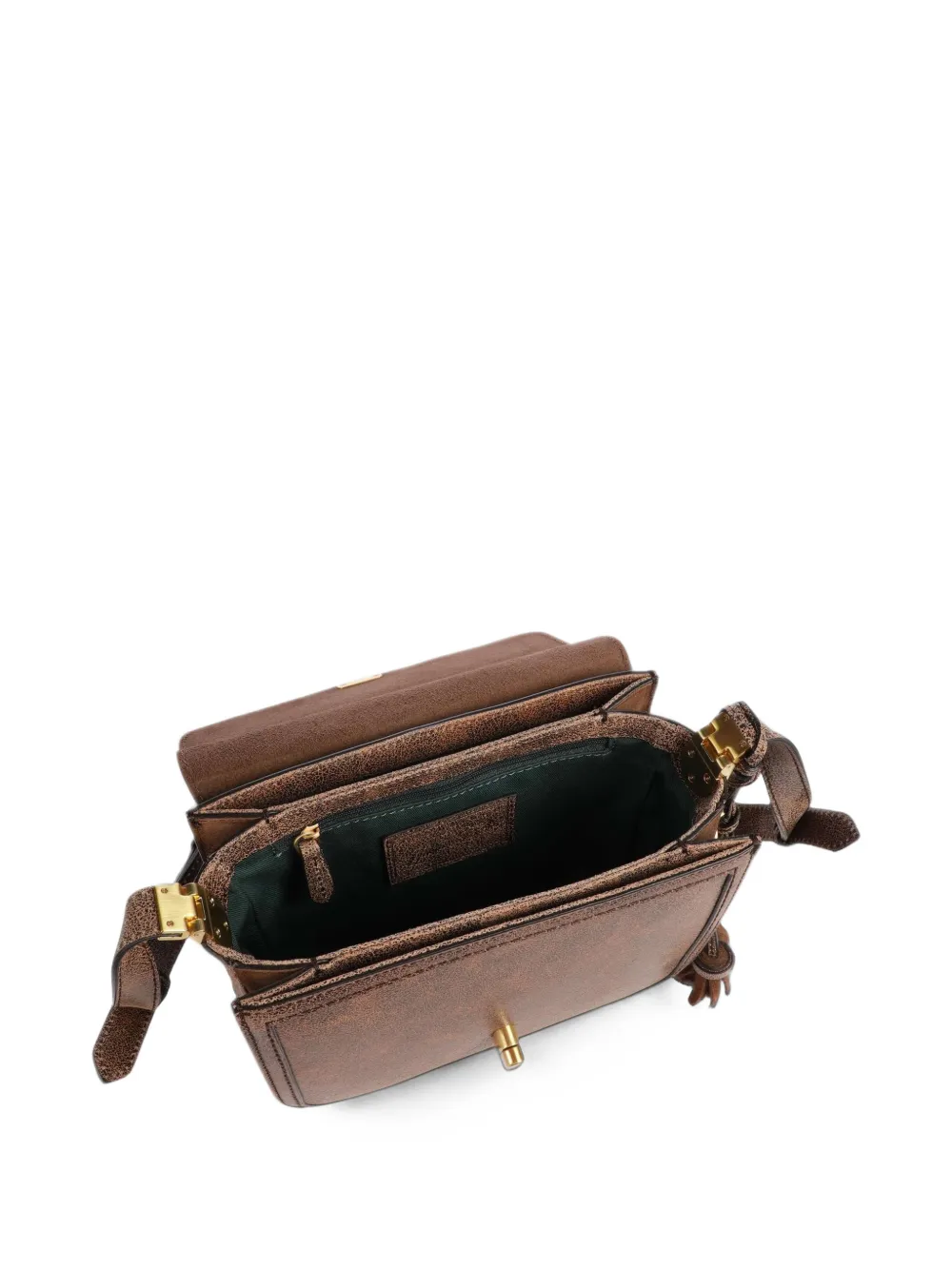 The Bridge Mia Wow crossbodytas met stikselafwerking Bruin
