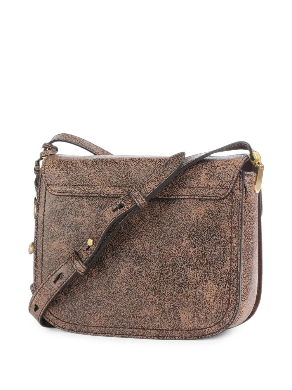 The Bridge Mia Wow crossbodytas met stikselafwerking Bruin