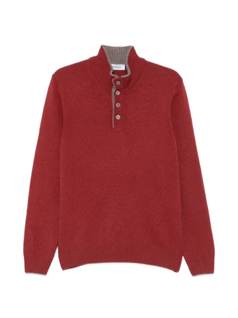 Gran Sasso button-placket ribbed-trim polo shirt