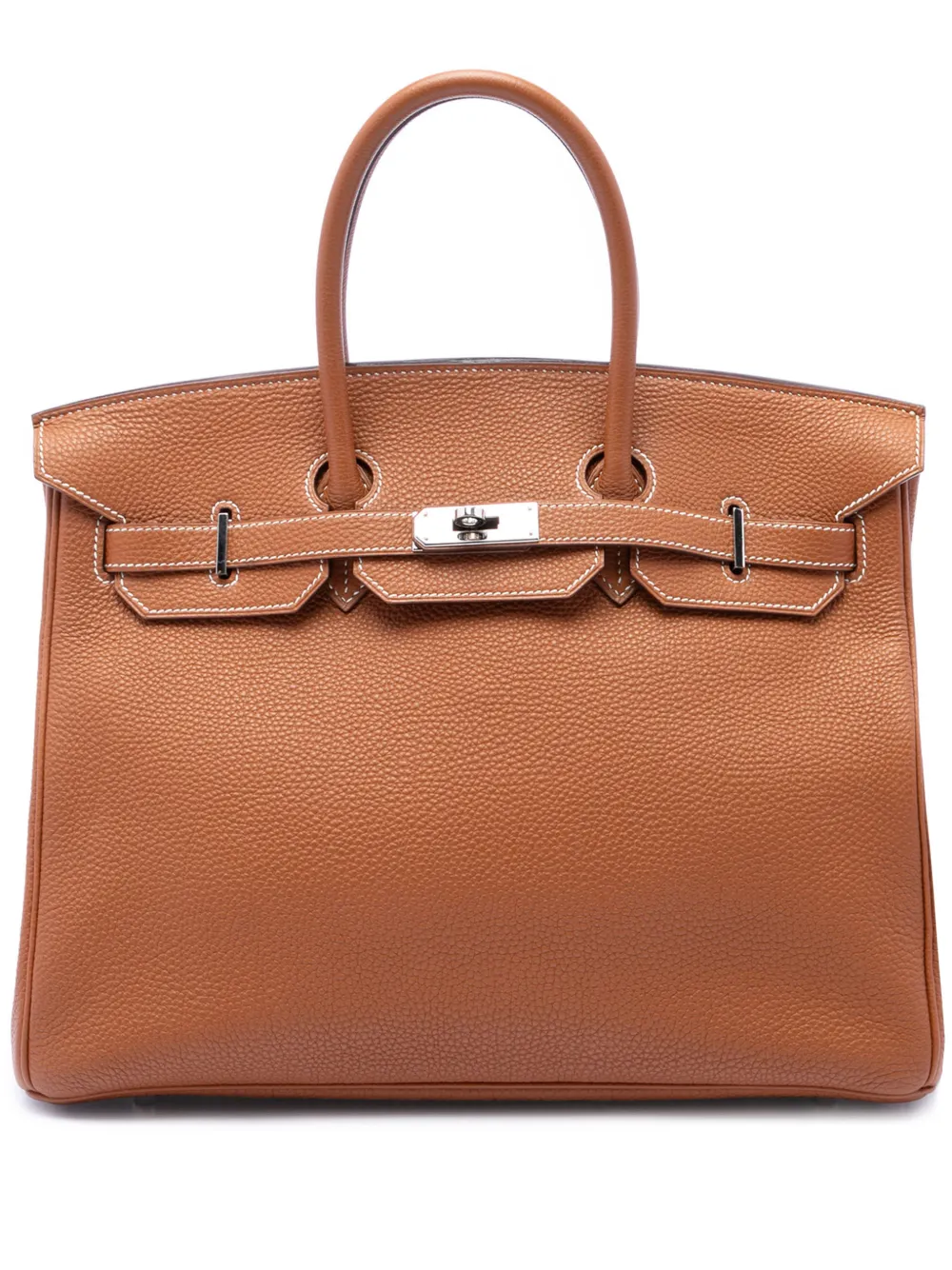 Hermès Pre-Owned 2005 Togo Birkin Retourne 35 handbag - Brown