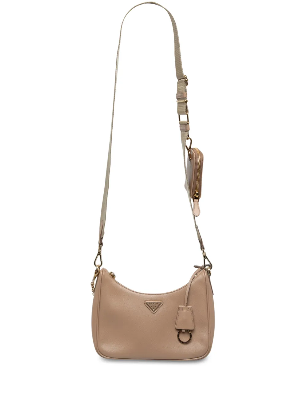 Prada Pre-Owned Borsa a tracolla Lux Re Edition 2005 in pelle Saffiano 2019-2026 - Toni neutri